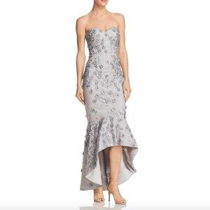 Bariano Embellished High Low Mermaid Dress NWT